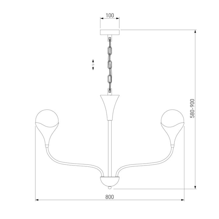 Подвесная люстра Eurosvet Calyx a068276