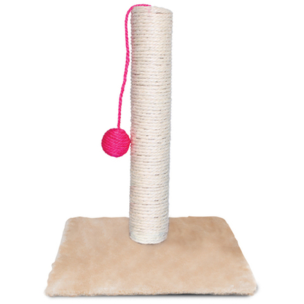 Когтеточка Gamma "Столбик №201" из сизаля с шариком 300х300х400