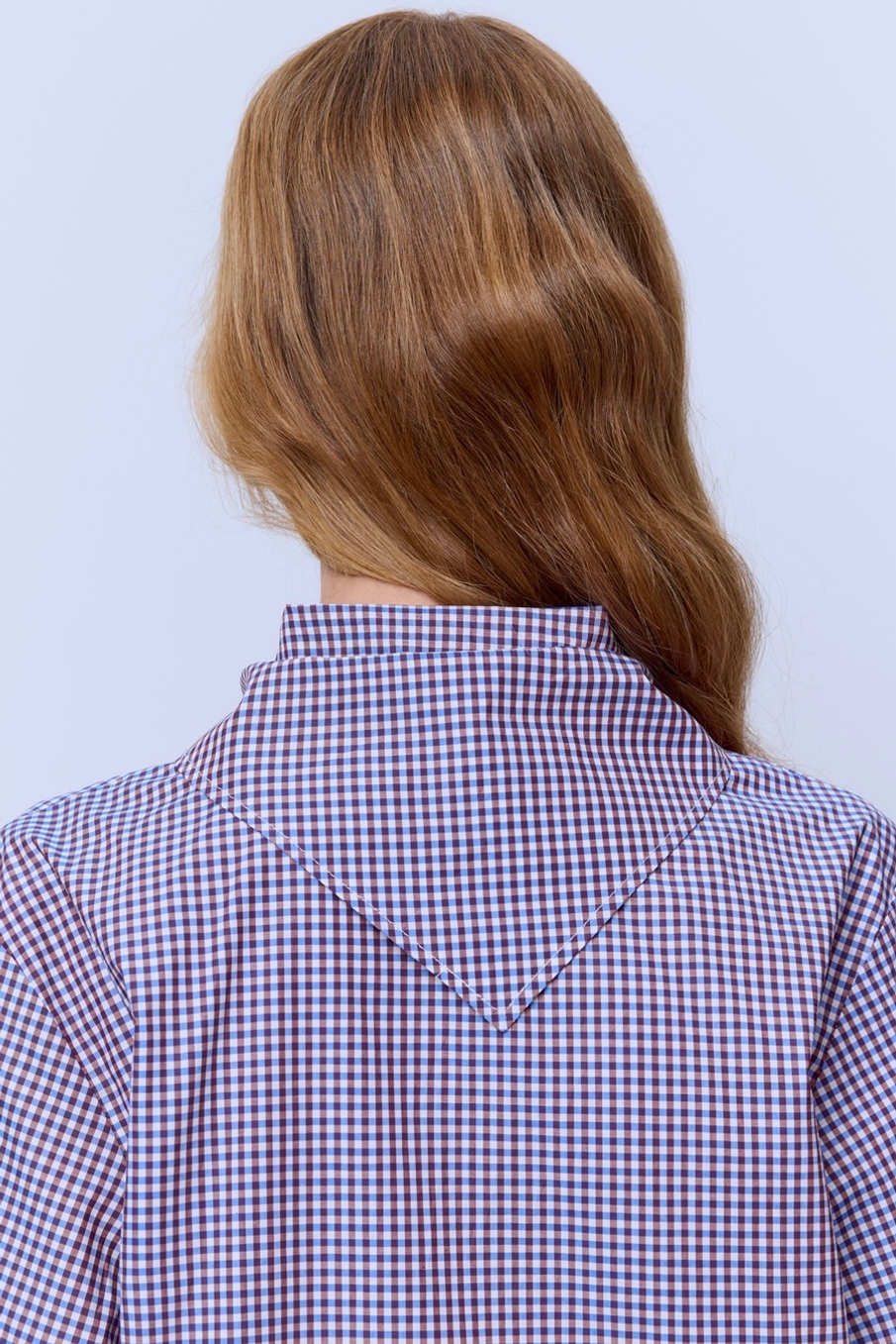 Рубашка виши с бантом и коротким рукавом