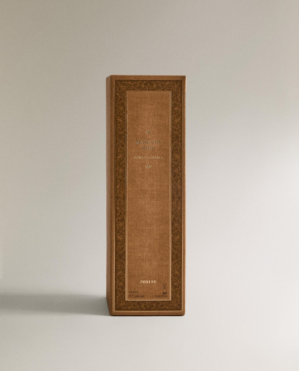 Zara Home Аромадиффузор Majestic Oud 190 мл, тростниковые палочки микадо, аромат восточный древесный, Коричневый