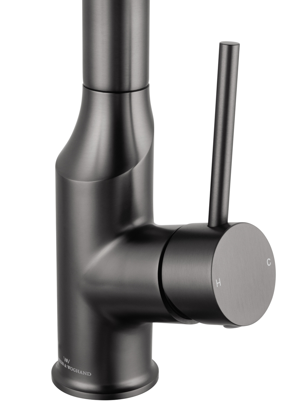 Смеситель для кухни с выдвижным изливом WONZON & WOGHAND, Темный графит (WW-A21252-BGG)