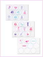 Наклейки в садик 21×15 для девочек 27 шт