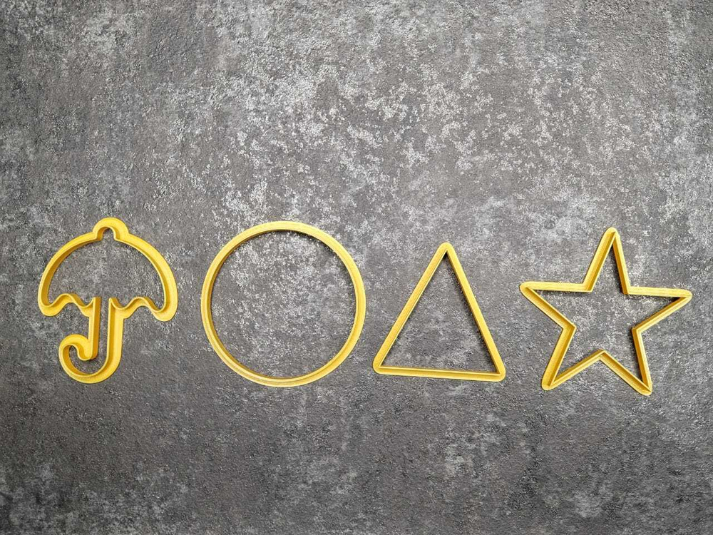 Комплект форм для печенья/пряника "Игра в кальмара"