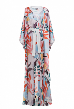 Платье-халат свободного кроя в стиле "кимоно" 17-01-24 SS