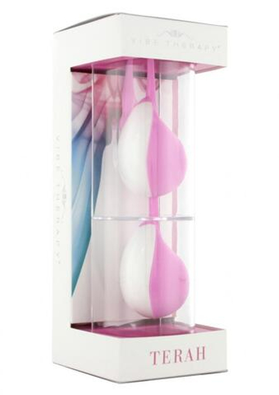 Розовые силиконовые шарики Vibe Therapy Terah