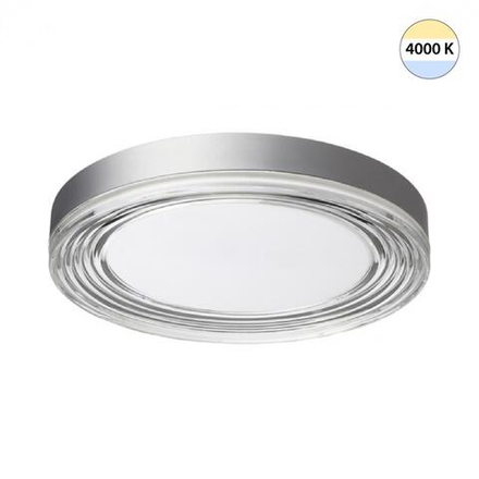 7728/76L MITRA LED SN 541 Светильник металл/акрил/серебро/прозрачный LED 76Вт 4000K D400 IP20 INFINITA
