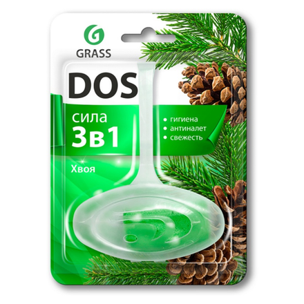 Подвесной блок GRASS DOS 3в1 Хвоя для унитаза 50 гр