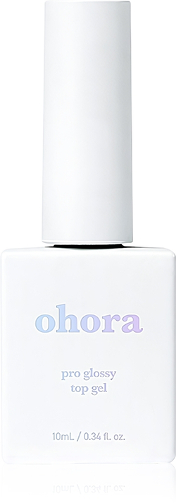 ohora Pro Glossy Top Gel - Непрозрачный лак для ногтей для ослепительного блеска, 10 ml