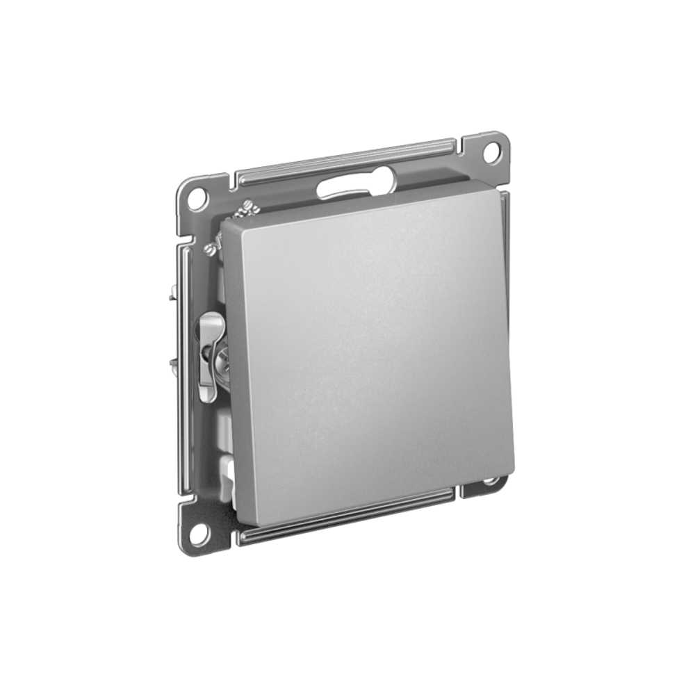 Выключатель 1-кл. СП AtlasDesign 10А IP20 (сх. 1) 10AX механизм алюм. SE ATN000311
