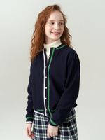 Кардиган бомбер для девочки AT1025 синий