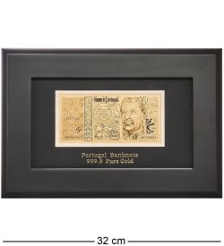 Gold Leaf HB-118 Панно «Банкнота 10 000 PTE (эскудо) Португалия»