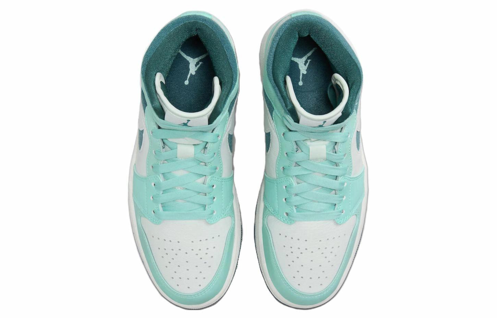 Кроссовки Jordan Air Jordan 1 Mid "Bleached Turquoise" (Женская размерная сетка)