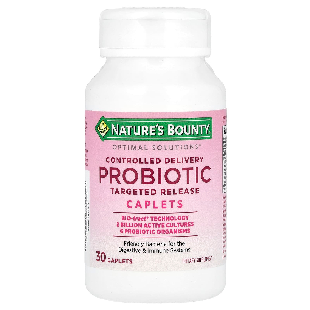 Nature's Bounty, Optimal Solutions®, пробиотик, контролируемая доставка, 30 капсул