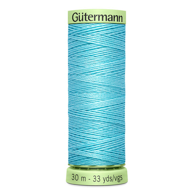 Нить Top Stitch 30/30 м для декоративной отстрочки, Gutermann, 028 бирюзово-голубой