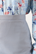 4827 Юбка женская (сине-голубая полоска)