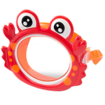 Маска для плавания детская Intex 55915 Fun Masks Краб / Очки маска для ныряния Крабик в бассейн и море Интекс 3-8 лет