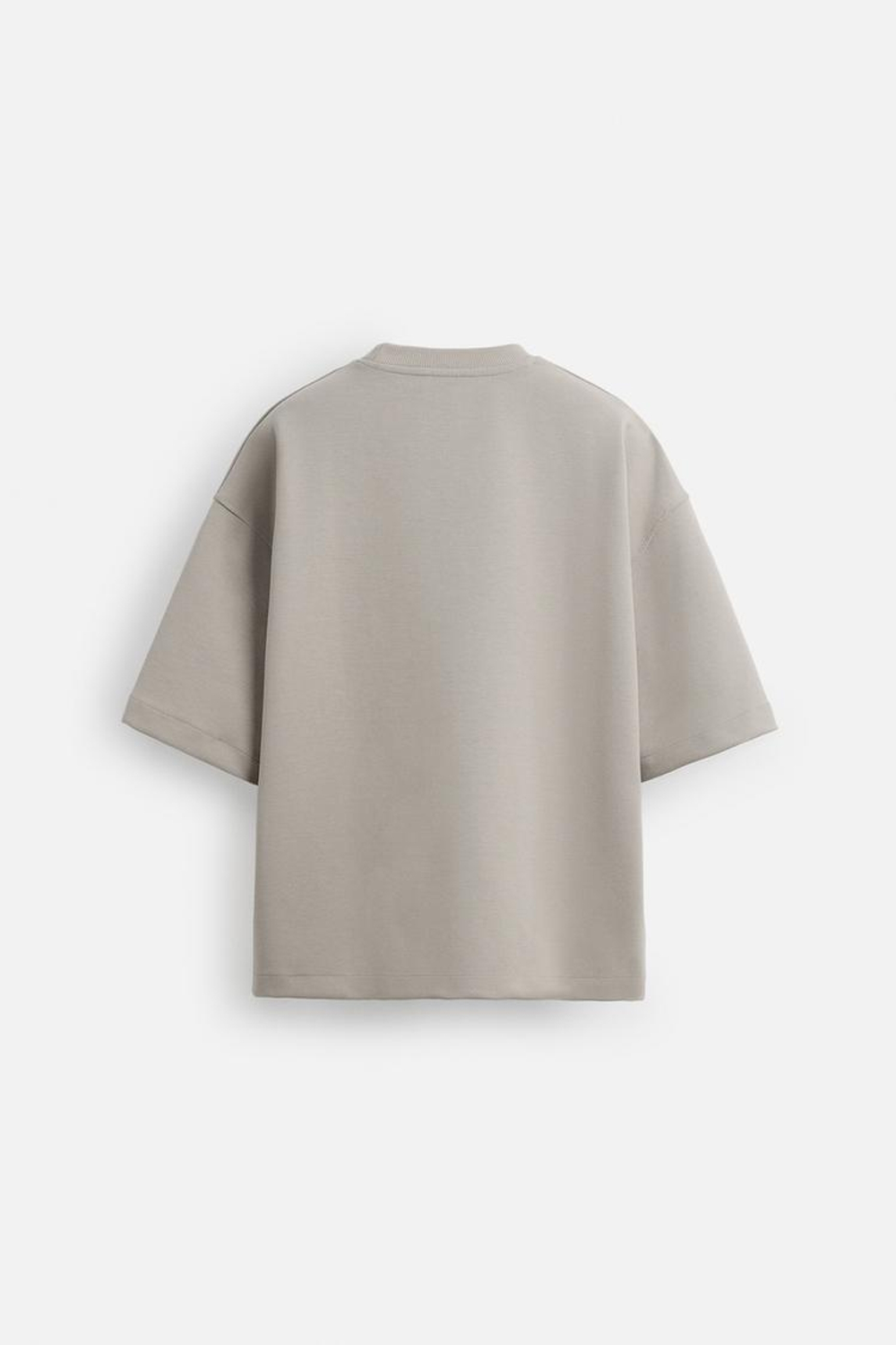 ZARA ТОЛСТОВКА С РЕЛЬЕФНЫМ ПРИНТОМ, СЕРЫЙ