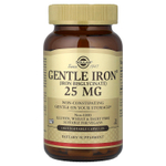 Solgar, Gentle Iron, 25 мг, 180 растительных капсул