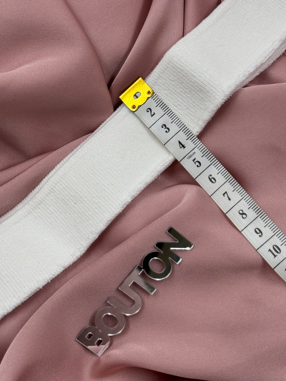 Подвяз трикотажный белый  0,84 м, ширина 4 см