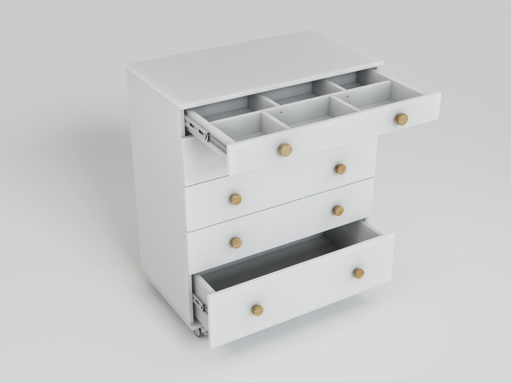 Комод Идеальный с пеленальным столиком цвет белый