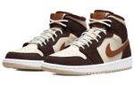 Кроссовки Jordan Air Jordan 1 Mid Se "Cream Dark Chocolate" (Женская размерная сетка)