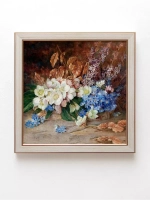 Картины на стену интерьерная на холсте 4 шт, 23*23 см