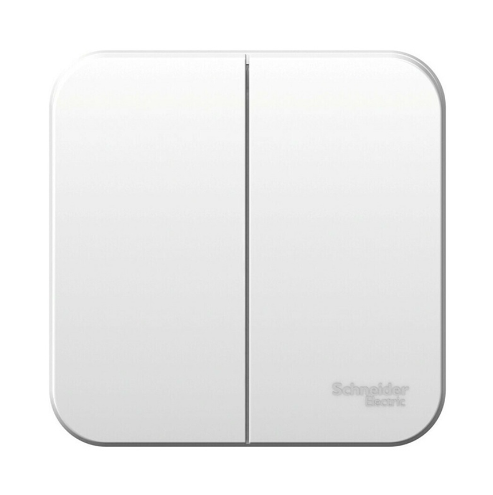 Выключатель о/у Blanca BLNVA105011, 2 клавиши, б/инд, белый 220812