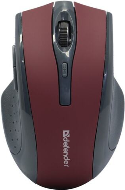 Манипулятор Defender Wireless Optical Mouse Accura &lt; MM-665 Red &gt; (RTL) USB 6btn+Roll беспр. &lt; 52668
