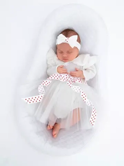 Платье-боди для новорожденной