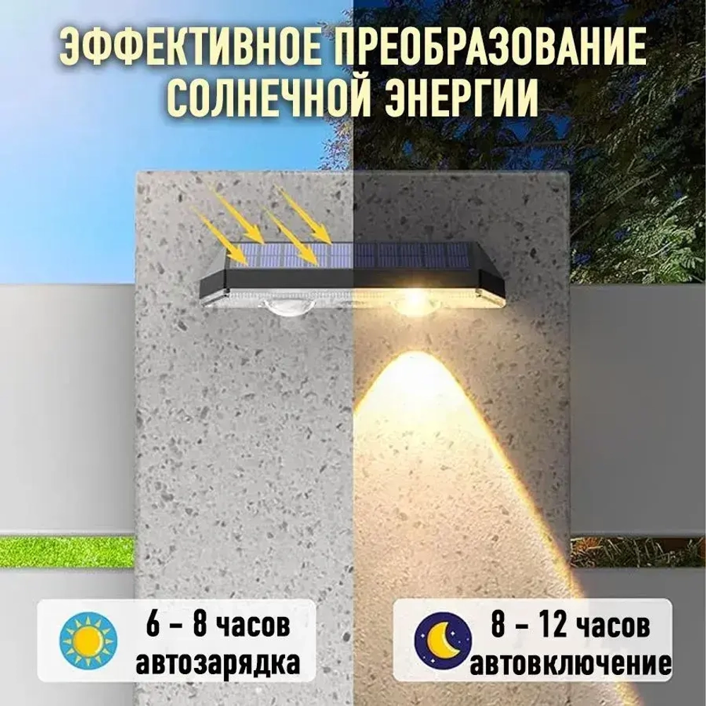 Архитектурная уличная подсветка на солнечной батарее (2 шт.)