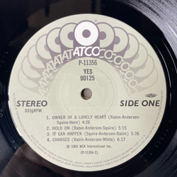 Винтажная виниловая пластинка LP Yes 90125 (Япония 1983) (Без Оби) Owner Of A Lonely Heart