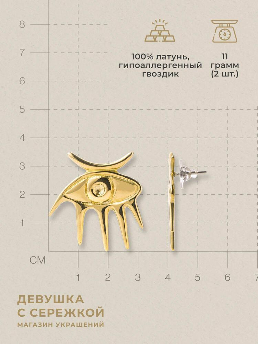 Сережки «Глаза»