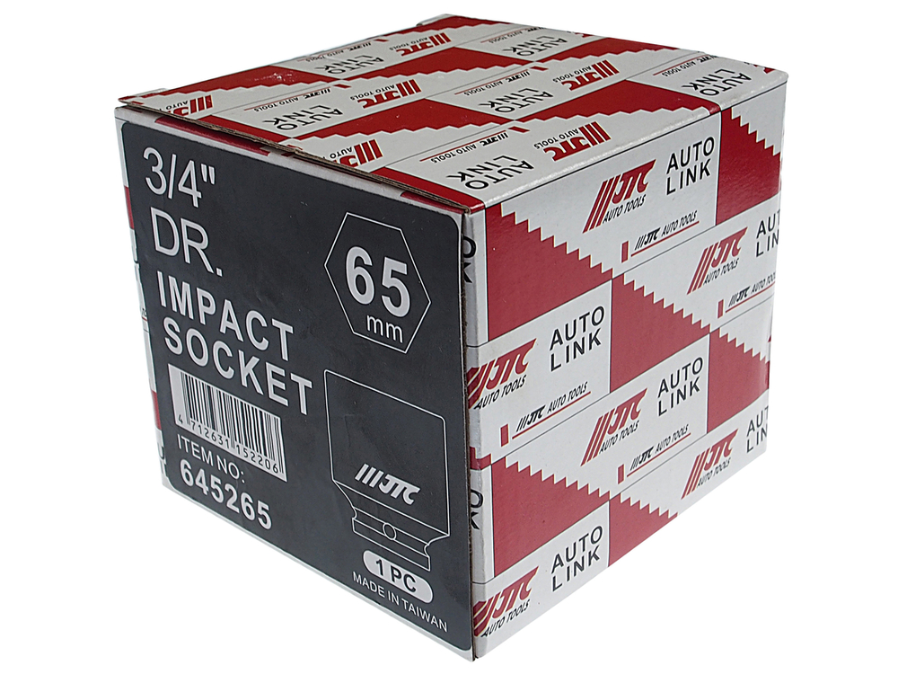 Головка торцевая 3/4" 65мм ударная L=80мм JTC