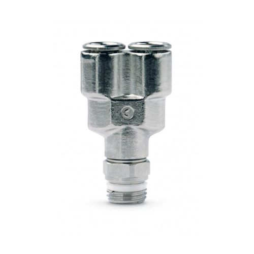 6451 4-M5 Тройник цанговый с резьбой Y образный