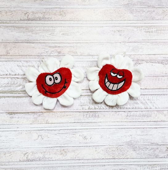 Сердечки мягкие 7 см, 3 шт