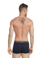 Мужские трусы-боксеры с широкой резинкой в милитари стиле (Размер: M) (Цвет: белый)