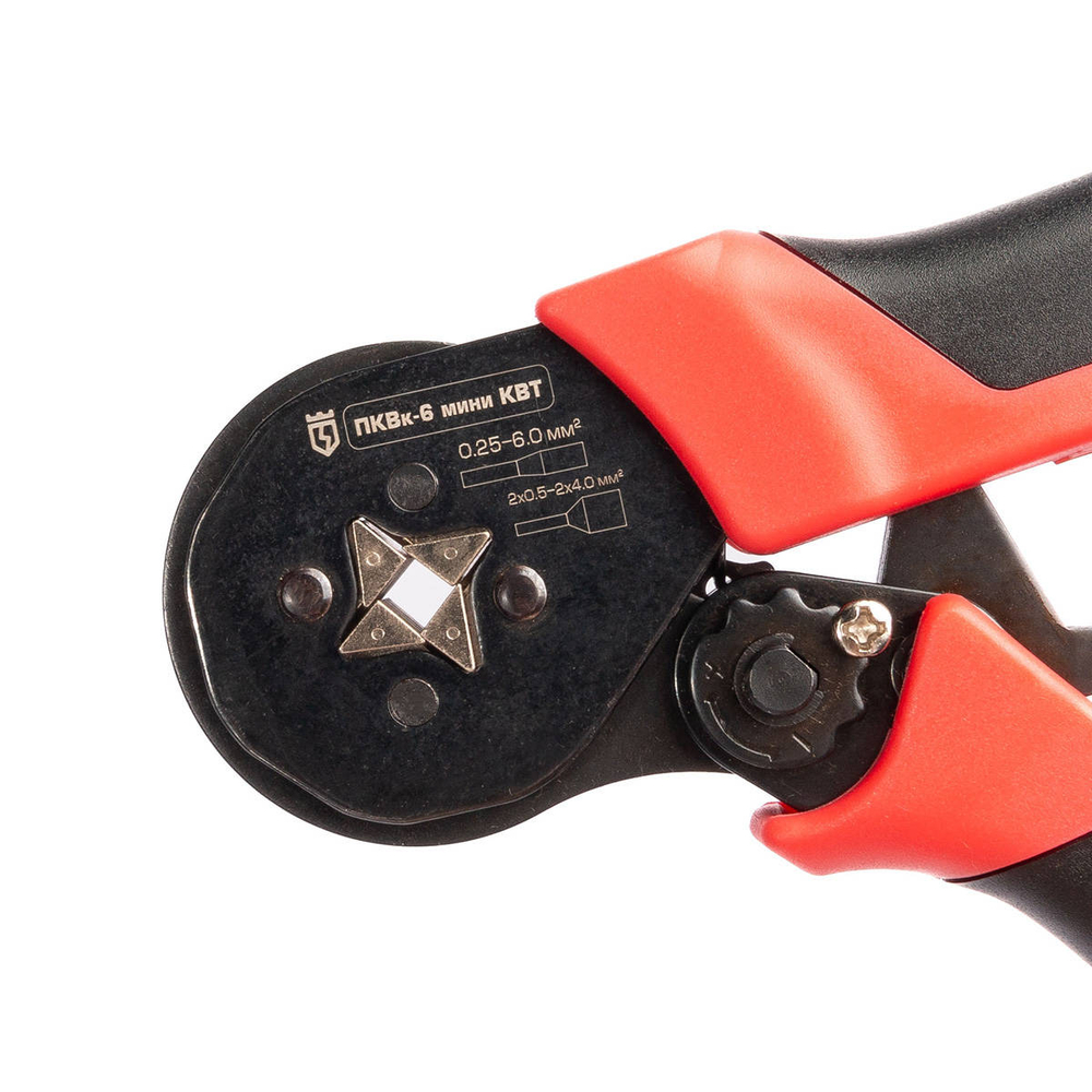 Универсальные пресс-клещи для опрессовки втулочных наконечников ПКВк-6 мини серия ПРОФИ КВТ