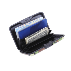 Кейс-кредитница защитная металлическая из алюминия для кредитных карт Security Credit Card Wallet золотистая