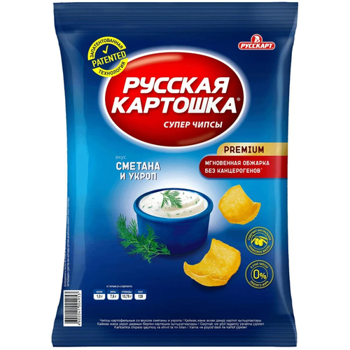Русская картошка 80гр Сметан и Укроп