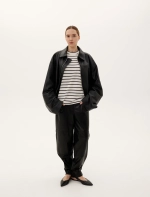 Кожаная куртка, чёрный