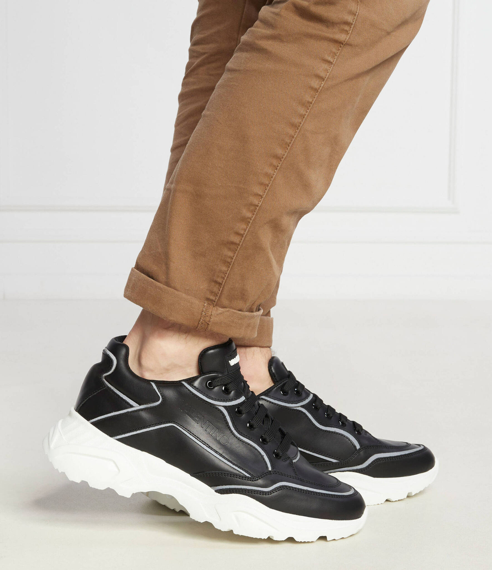 Кожаные кроссовки Valentino - черный(95N0805VIT)