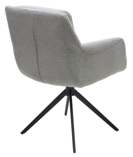 Стул MEADOW 360 град. поворот. Серый Lake-450, ткань / черный каркас