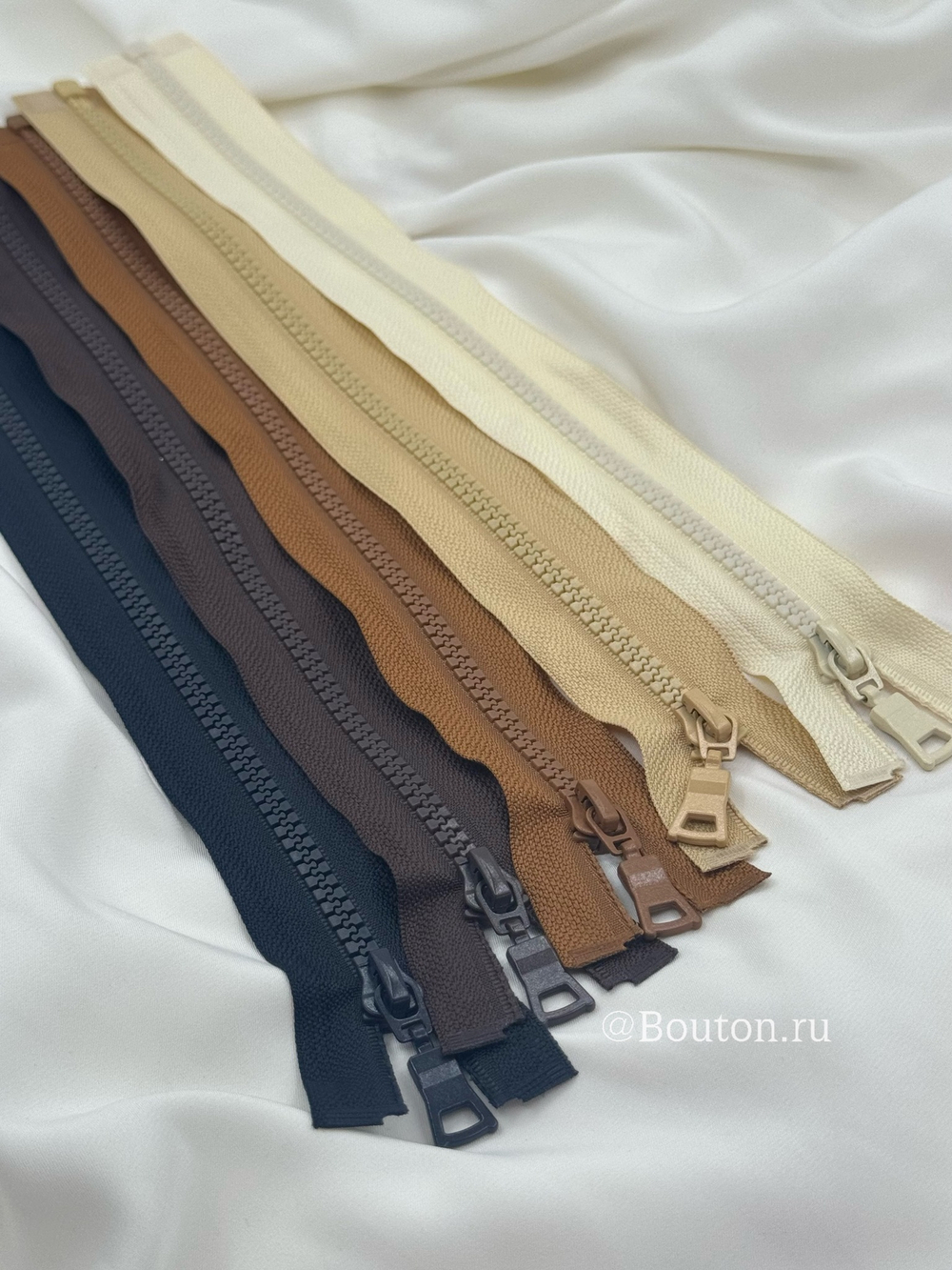 Молния тракторная темно-коричневая