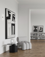 Столик 101 Copenhagen Pillar Table, Low, Burned Black