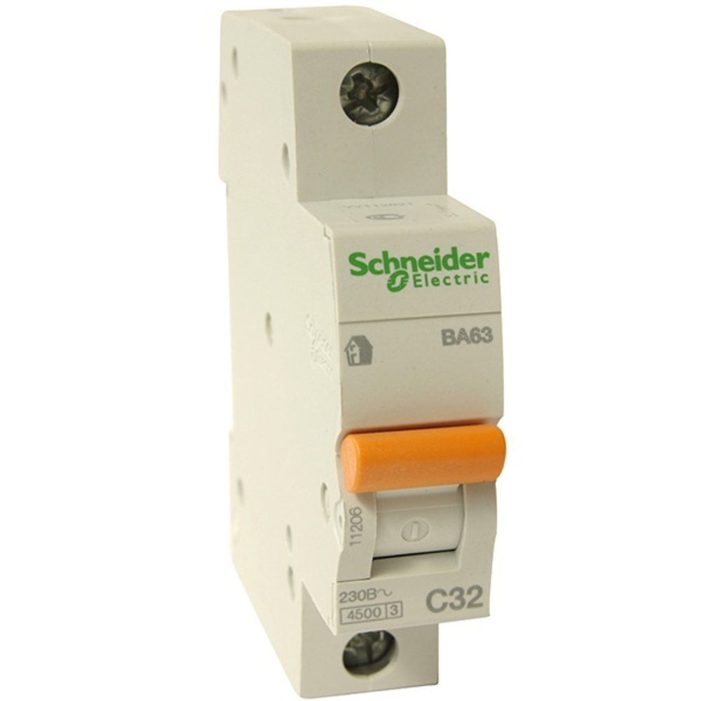Автоматический выключатель Schneider Electric ВА63 1п 50A C 4,5 кА (автомат электрический) 11208