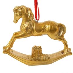 GAEM Фигурка декоративная подвесная "Лошадка-качалка", L9,5 W2 H8,5 см, 2в.