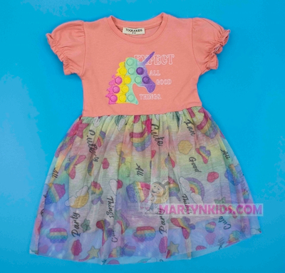 платье Единорог шарики 4500