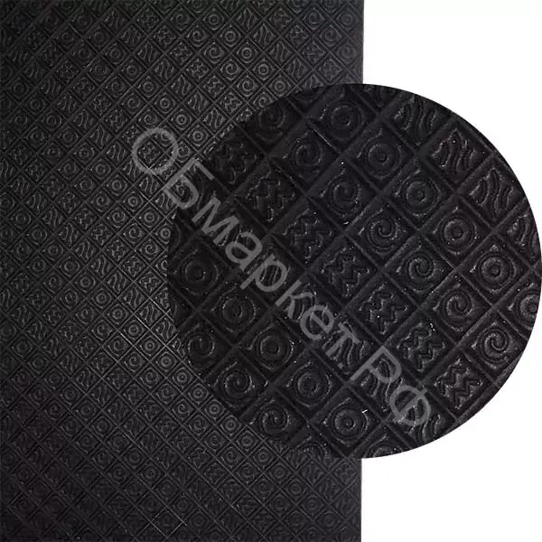 Микропора Искож 8,5мм 120х77см ВШ (лабиринт), чёрный