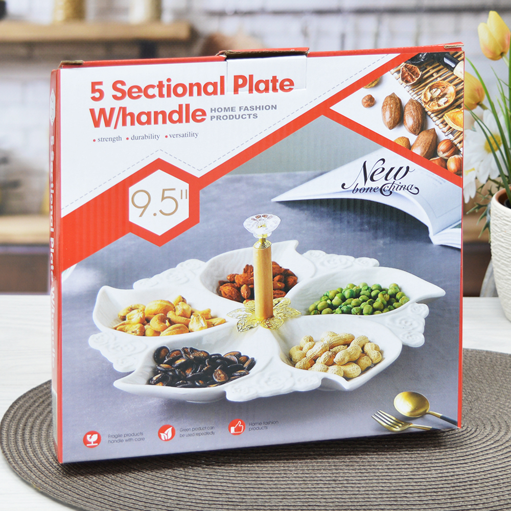 Менажница 4-х секционная 25см ZD20230