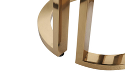 GD-ET002 Стол журнальный D'Oro Garda Decor черный мрам. d50*50см